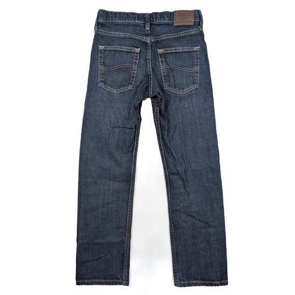 Lee Premium Select Adjustable Waist Blue Denim Straight Leg Jeans  Boy's Size 12 - Picture 2 of 5